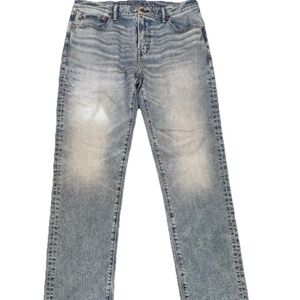 NWOT American Eagle Jeans Mens Slim Straight Flex Light Blue Wash 34x34